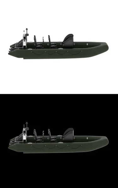 Boot Isoliert Auf Weißem Und Schwarzem Hintergrund Für Banner Darstellung — Stockfoto