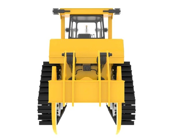 Bulldozer Isolato Sfondo Rendering Illustrazione — Foto Stock