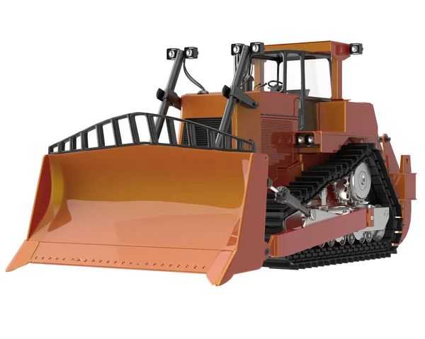 Bulldozer Geïsoleerd Achtergrond Weergave Illustratie — Stockfoto