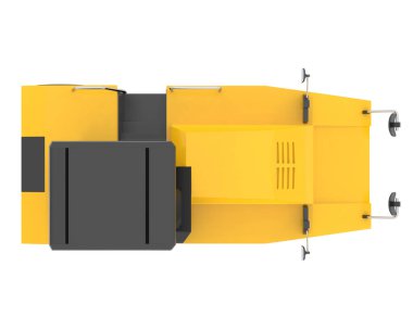 Compactor isolated on background. 3d rendering - illustration