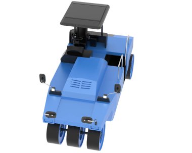 Compactor isolated on background. 3d rendering - illustration