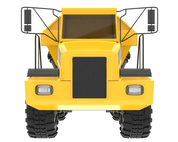 Articulated Dump Truck Isolated Background Rendering Illustration — Foto de Stock