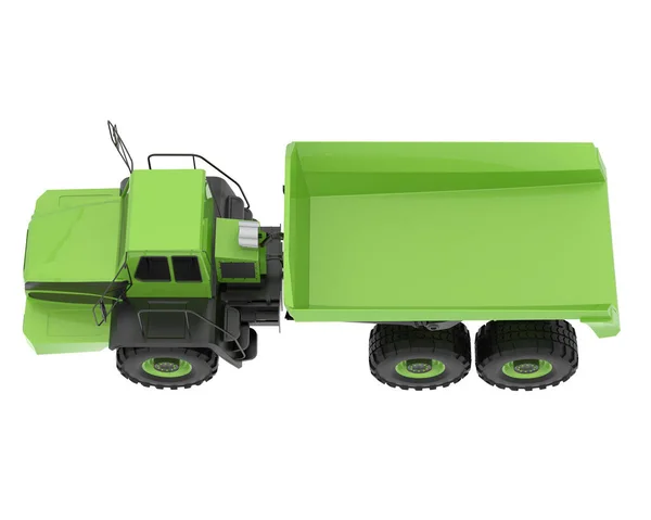 Articulated Dump Truck Isolated Background Rendering Illustration — 스톡 사진