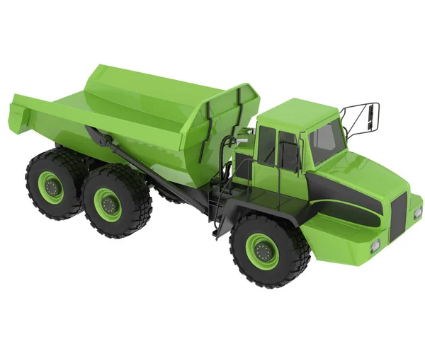 Articulated Dump Truck Isolated Background Rendering Illustration — Stock Fotó