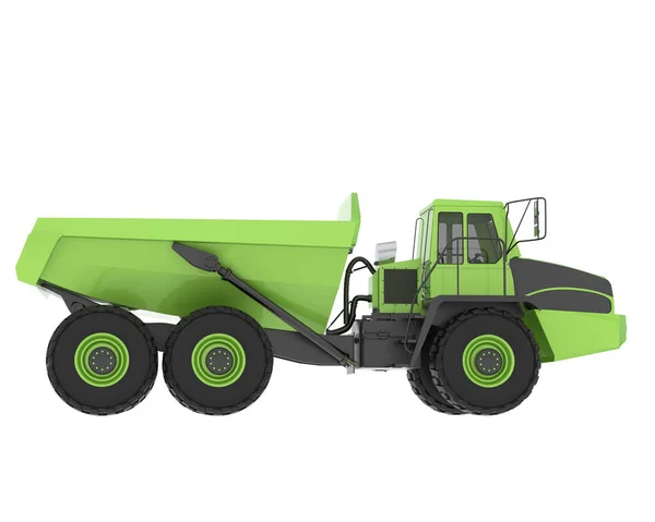 Articulated Dump Truck Isolated Background Rendering Illustration — 스톡 사진