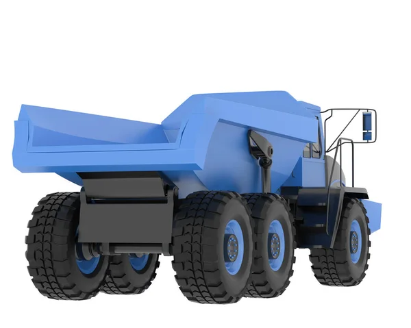 Articulated Dump Truck Isolated Background Rendering Illustration — Foto Stock