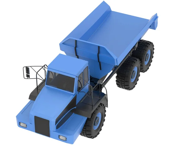 Articulated Dump Truck Isolated Background Rendering Illustration — Foto de Stock