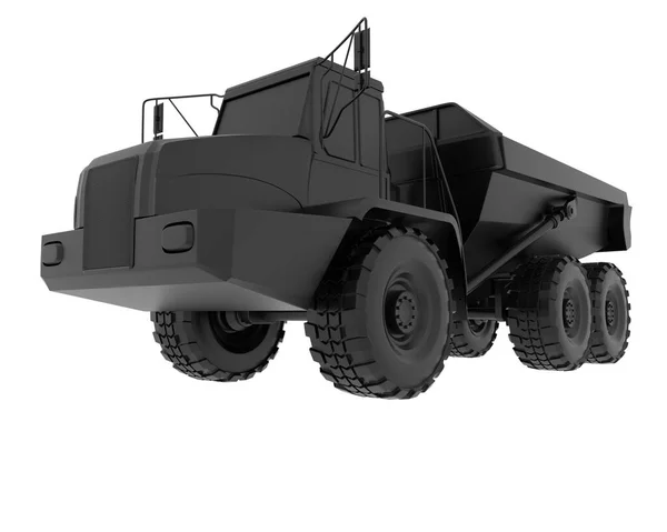 Articulated Dump Truck Isolated Background Rendering Illustration — Stock fotografie