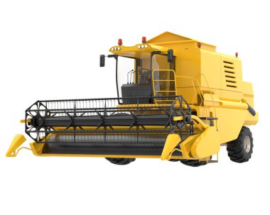 Hasatçı arka planda izole edilmiş. 3d görüntüleme - illüstrasyon