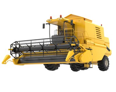 Hasatçı arka planda izole edilmiş. 3d görüntüleme - illüstrasyon