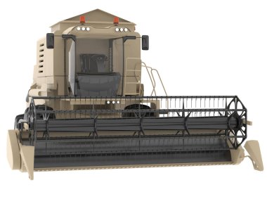 Hasatçı arka planda izole edilmiş. 3d görüntüleme - illüstrasyon