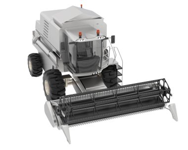 Hasatçı arka planda izole edilmiş. 3d görüntüleme - illüstrasyon