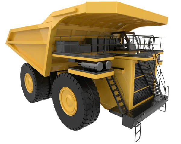 Mining Truck Isolated Background Rendering Illustration — Photo