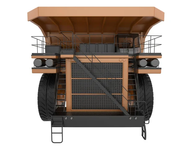 Bergbaulastwagen Isoliert Hintergrund Darstellung Illustration — Stockfoto