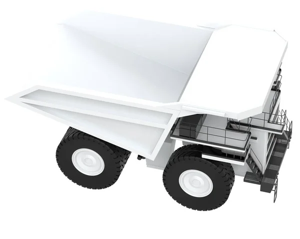 Mining Truck Isolated Background Rendering Illustration — Photo