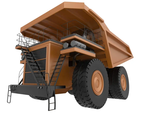 Mining Truck Isolated Background Rendering Illustration — Stockfoto