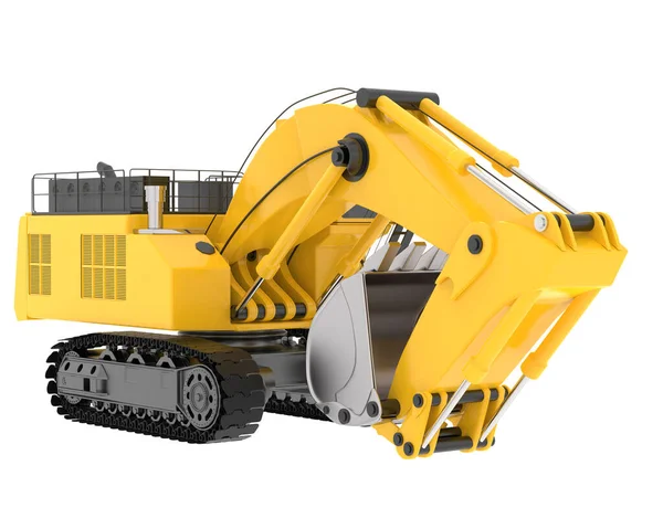 Excavator Isolated Background Rendering Illustration — Stock Photo, Image