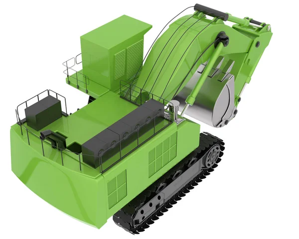 Экскаватор Изолирован Заднем Плане Рендеринг Иллюстрация — стоковое фото