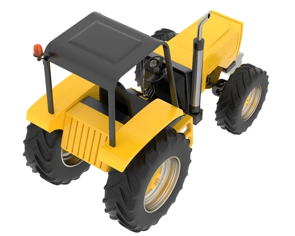 Tractor Isolated Background Rendering Illustration — Zdjęcie stockowe