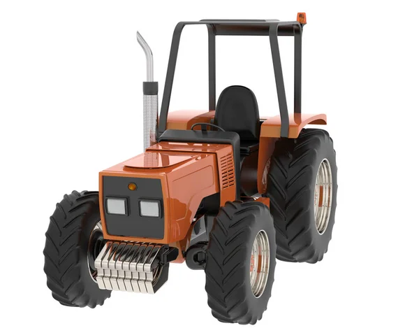 Tractor Isolated Background Rendering Illustration — Foto de Stock