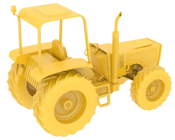 Tractor Isolated Background Rendering Illustration — 스톡 사진
