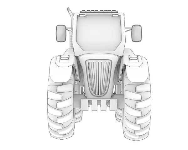 Großes Landwirtschaftliches Fahrzeug Isoliert Hintergrund Darstellung Illustration — Stockfoto