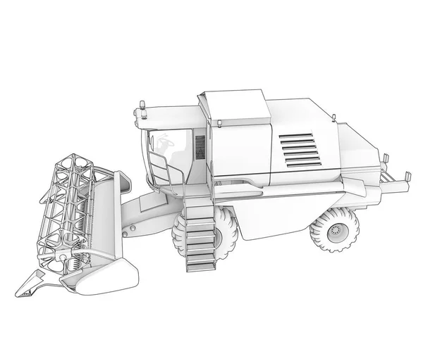 Szüretelő Elszigetelt Háttérben Renderelés Illusztráció — Stock Fotó