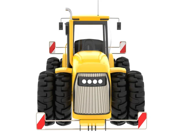 Gran Tractor Aislado Fondo Representación Ilustración — Foto de Stock