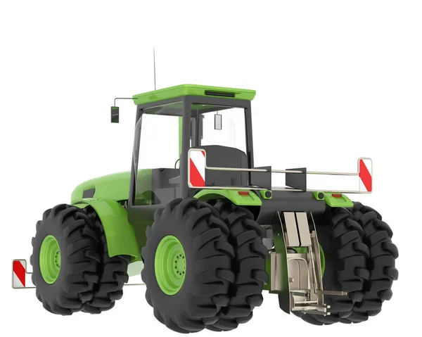 Gran Tractor Aislado Fondo Representación Ilustración — Foto de Stock