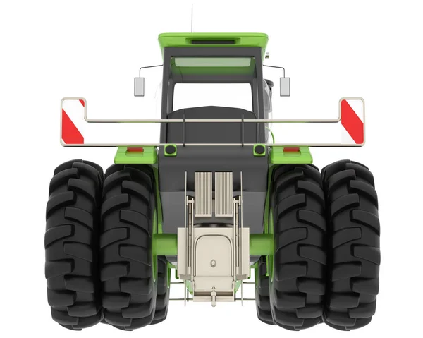 Velký Traktor Izolovaný Pozadí Vykreslování Ilustrace — Stock fotografie