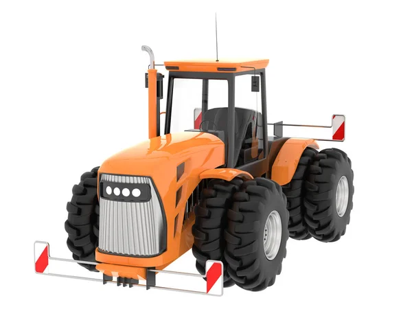 Gran Tractor Aislado Fondo Representación Ilustración —  Fotos de Stock