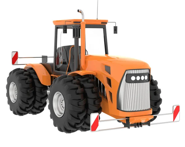 Gran Tractor Aislado Fondo Representación Ilustración —  Fotos de Stock