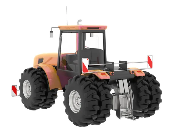 Stor Traktor Isolerad Bakgrunden Återgivning Illustration — Stockfoto