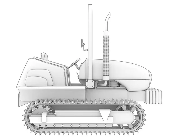 Mini Crawler Isolated Background Rendering Illustration — Φωτογραφία Αρχείου