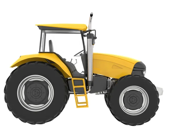 Gran Tractor Aislado Fondo Representación Ilustración — Foto de Stock