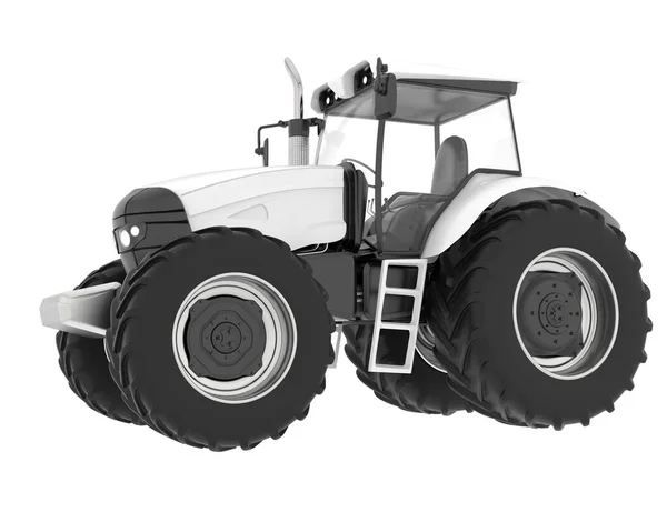 Velký Traktor Izolovaný Pozadí Vykreslování Ilustrace — Stock fotografie
