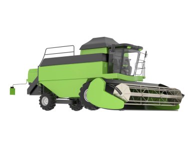 Hasatçı arka planda izole edilmiş. 3d görüntüleme - illüstrasyon