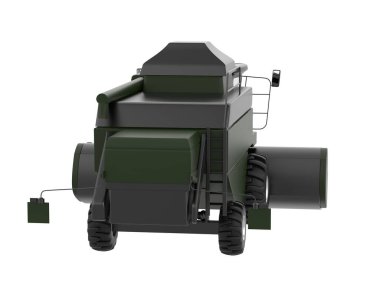 Hasatçı arka planda izole edilmiş. 3d görüntüleme - illüstrasyon