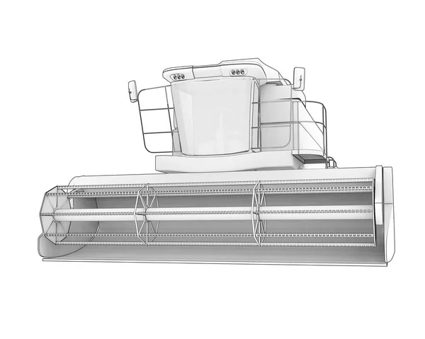 Hasatçı Arka Planda Izole Edilmiş Görüntüleme Illüstrasyon — Stok fotoğraf