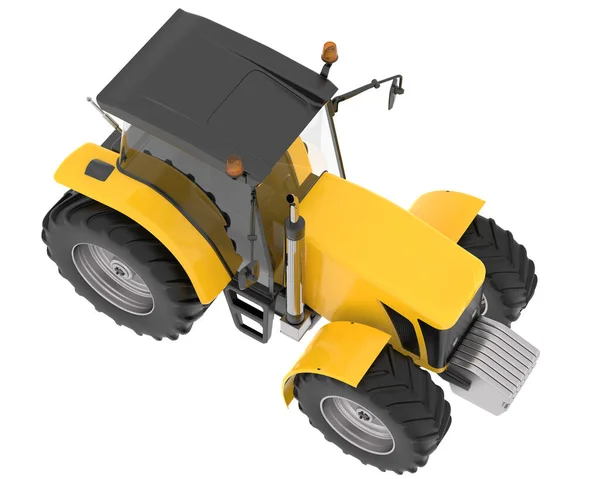 Grote Tractor Geïsoleerd Achtergrond Weergave Illustratie — Stockfoto