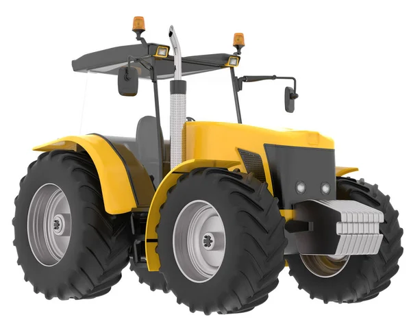 Grote Tractor Geïsoleerd Achtergrond Weergave Illustratie — Stockfoto