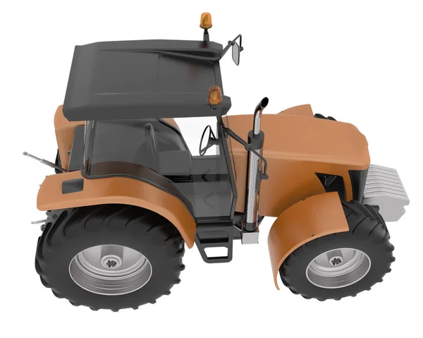 Grote Tractor Geïsoleerd Achtergrond Weergave Illustratie — Stockfoto