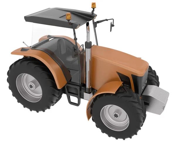 Grote Tractor Geïsoleerd Achtergrond Weergave Illustratie — Stockfoto