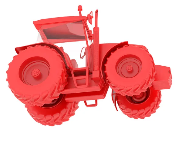 Gran Tractor Aislado Fondo Representación Ilustración —  Fotos de Stock