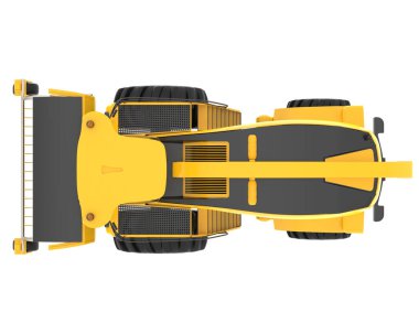Hasatçı arka planda izole edilmiş. 3d görüntüleme - illüstrasyon