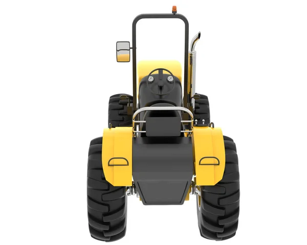 Kis Traktor Elkülönítve Háttérben Renderelés Illusztráció — Stock Fotó