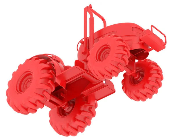 Small Tractor Isolated Background Rendering Illustration — Stock Photo, Image