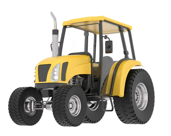 Mittlerer Landwirtschaftlicher Traktor Isoliert Hintergrund Darstellung Illustration — Stockfoto