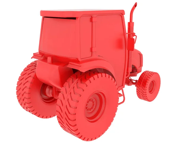 Tractor Cultivo Medio Aislado Sobre Fondo Representación Ilustración — Foto de Stock