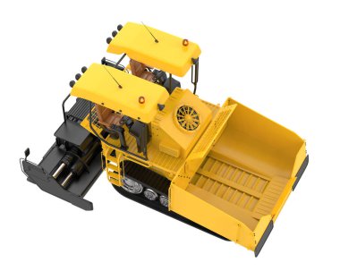 Asfalt geçit arka planda izole edildi. 3d görüntüleme - illüstrasyon